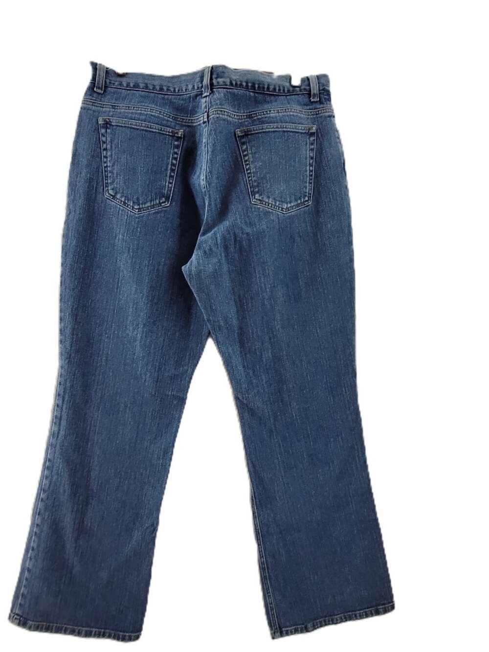 Jones Sport Jeans Women's 16 Blue Denim Blue High Rise Wide Boot Leg Stretch